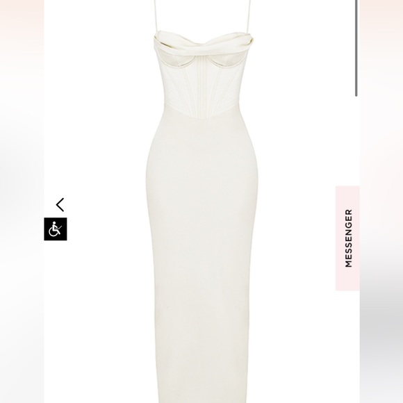 House of CB Dresses & Skirts - House of CB Charmaine Ivory Corset Maxi Dress